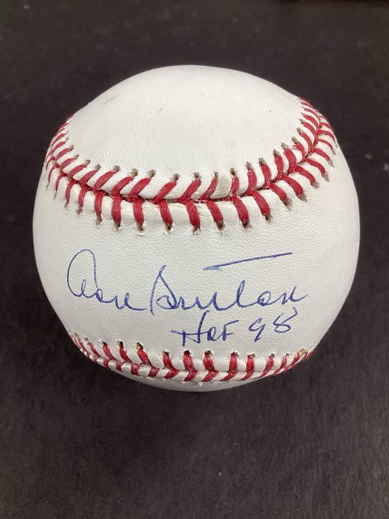 Don Sutton Signed Baseball OMLB Los Angeles Dodgers HOF 98 Insc Autograph TPG