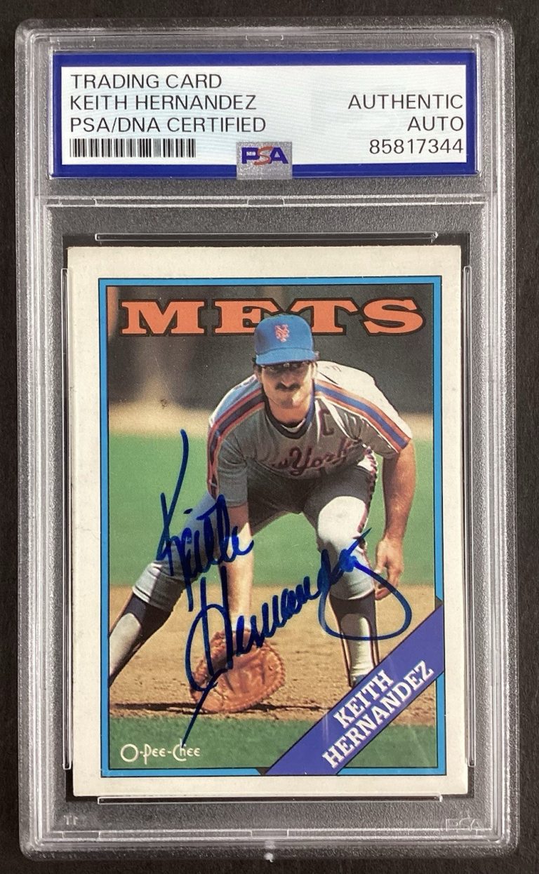Keith Hernandez Signed 1988 O-Pee-Chee #68 Baseball Card Mets Autograph PSA/DNA
