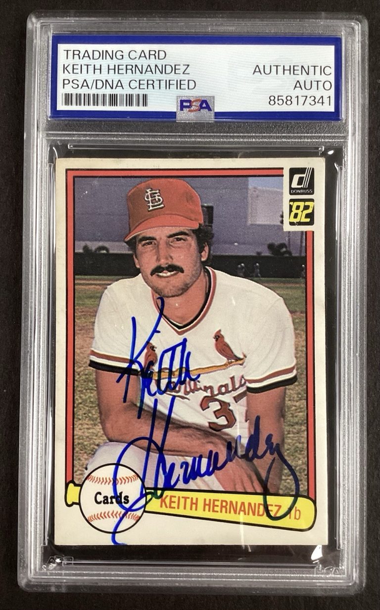 Keith Hernandez Signed 1982 Donruss #278 Baseball Card Cardinals PSA/DNA