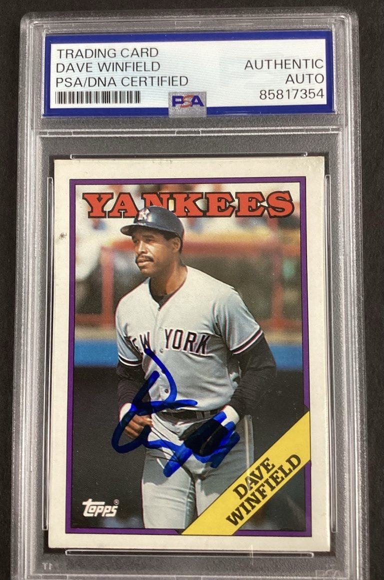 Dave Winfield Signed 1988 Topps #510 Baseball Card HOF Autograph PSA/DNA