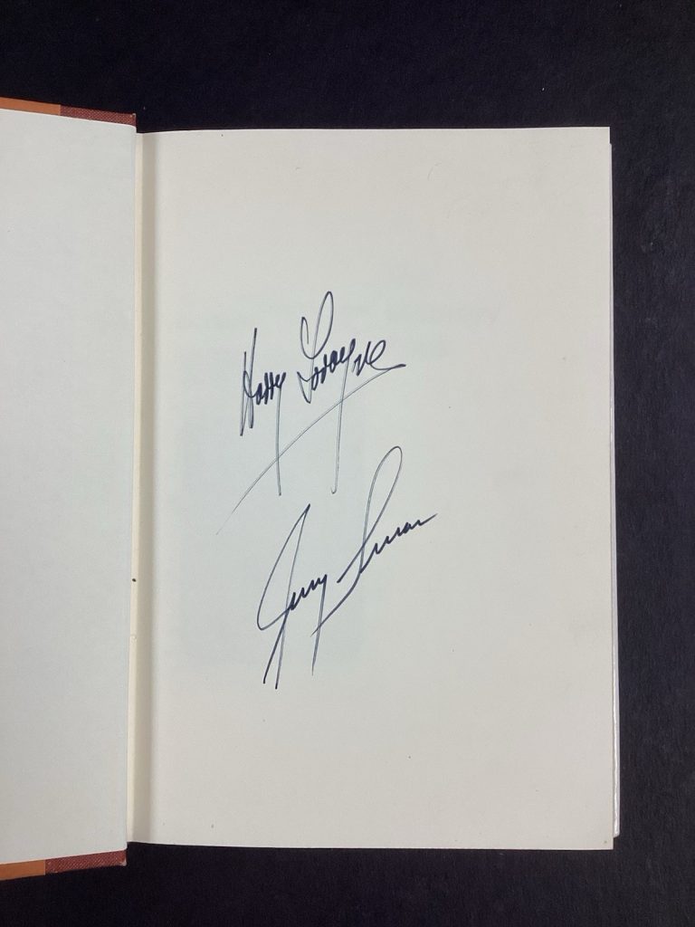 Jerry Lucas +1 Signed Book The Memory Book Basketball Knicks HOF Auto 1st Ed JSA