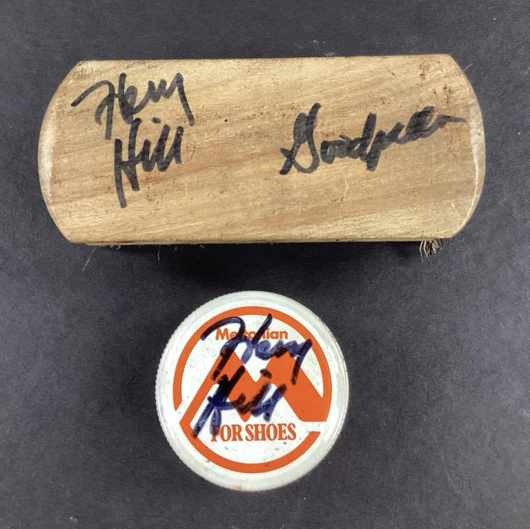 Henry Hill Signed Shoe Brush and Cream Goodfellas Gangster Mafia Autograph JSA