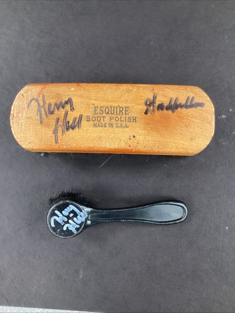 Henry Hill Signed Shoe Brushes Goodfellas Gangster Mafia Robert DeNiro Auto TPG