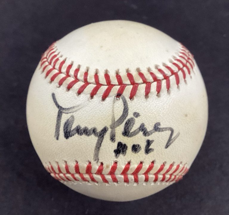 Tony Perez Signed Baseball ONLB Cincinnati Reds HOF Inscr Autograph TPG