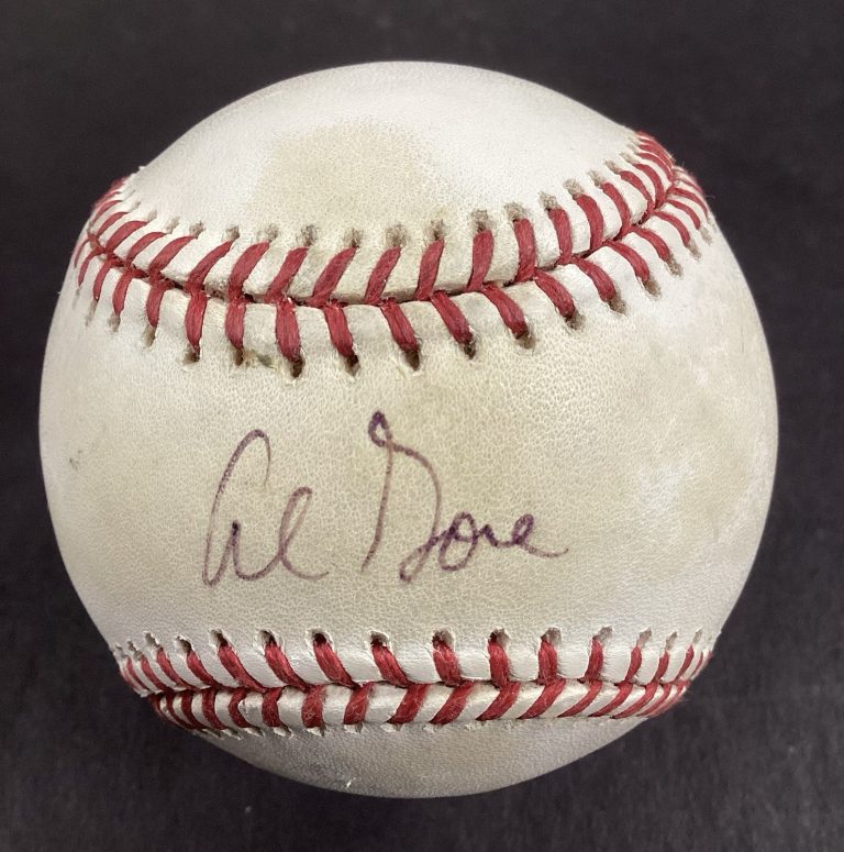 Al Gore Signed American League Baseball Vice President Original Autograph TPG