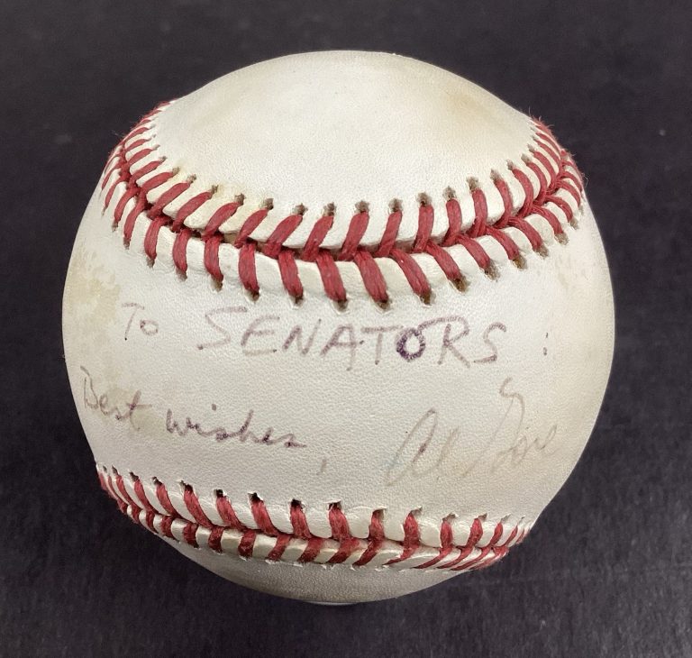 Al Gore Signed OAL Baseball Vice President Inscriptions Original Auto TPG