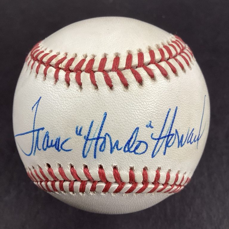 Frank Hondo Howard Signed OAL Baseball Los Angeles Dodgers Autograph TPG
