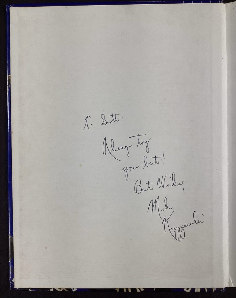 Mike Krzyzewski Signed Guide Book Duke NCAA Basketball Coach K Autograph TPG