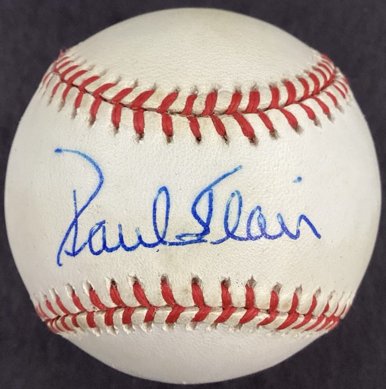 Paul Blair Signed Baseball OMLB Yankees WSC Orioles Baseball Autograph TPG