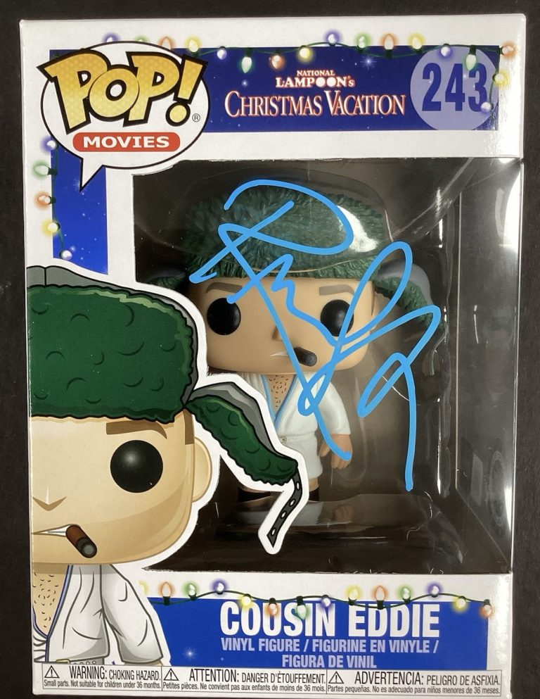 Randy Quaid Signed Funko Pop Christmas Vacation Movie Cousin Eddie #243 OC COA