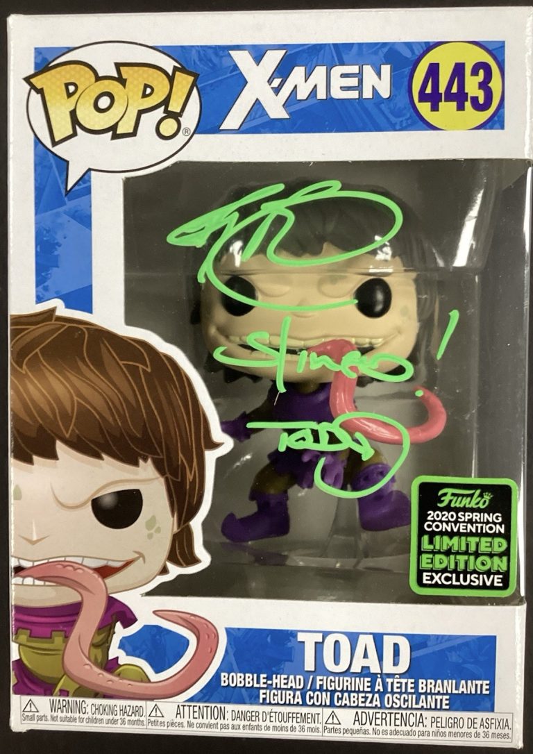 Ray Park Signed X-Men Movie Toad Funko Pop #443 Autograph Beckett