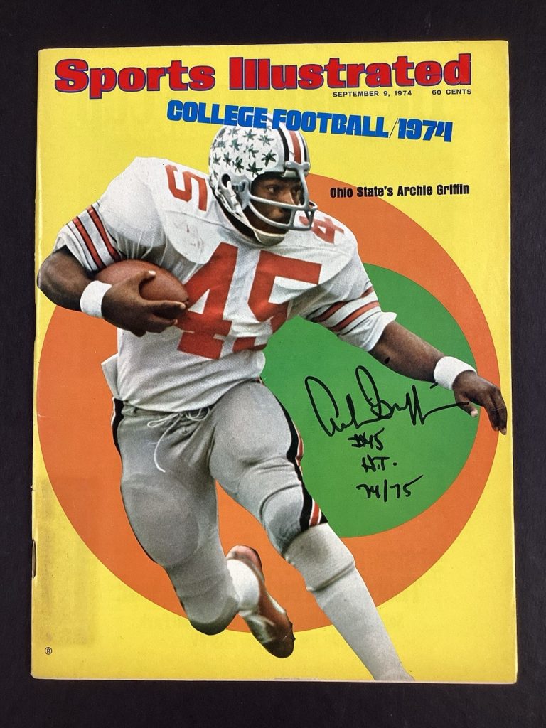 Archie Griffin Signed Sports Illustrated 9/9/74 Ohio State Buckeyes Auto JSA