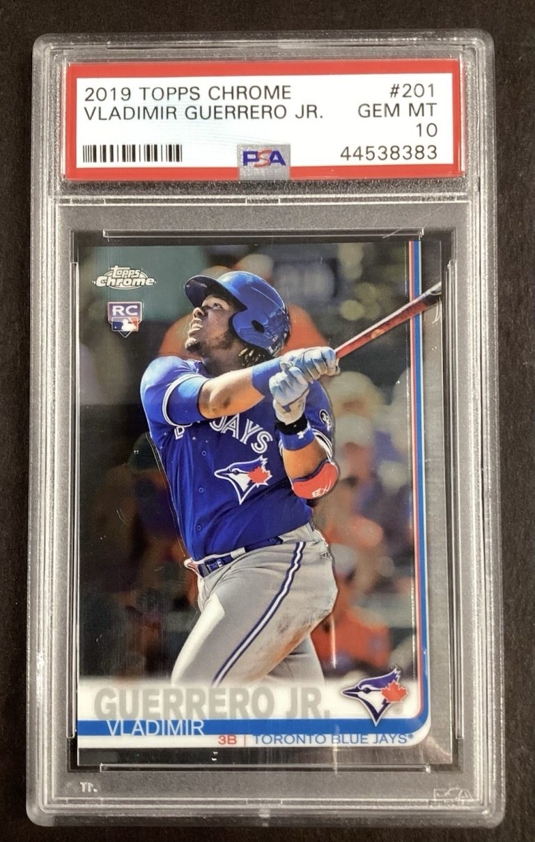 Vladimir Guerrero Jr Rookie 2019 Topps Chrome Baseball #201 PSA 10 Blue Jays RC