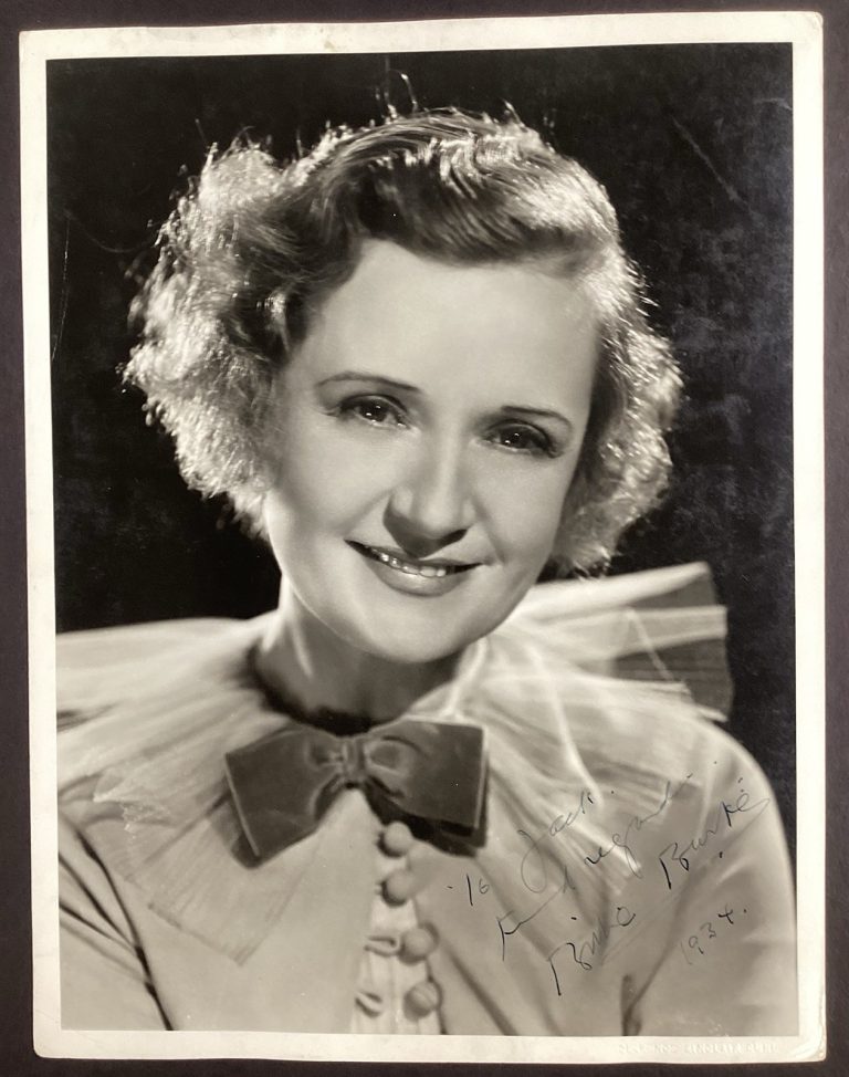 Billie Burke signed Photo 10x13 Clarence Sinclair Bull Type 1 Wizard of Oz JSA