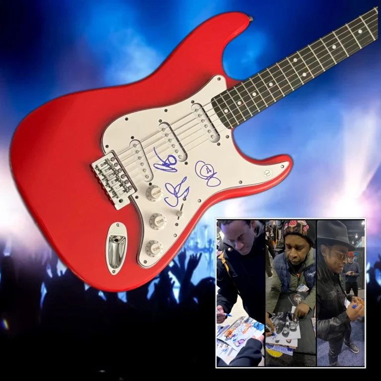 GFA Corey Glover x3 Band LIVING COLOUR Signed Electric Guitar PROOF COA