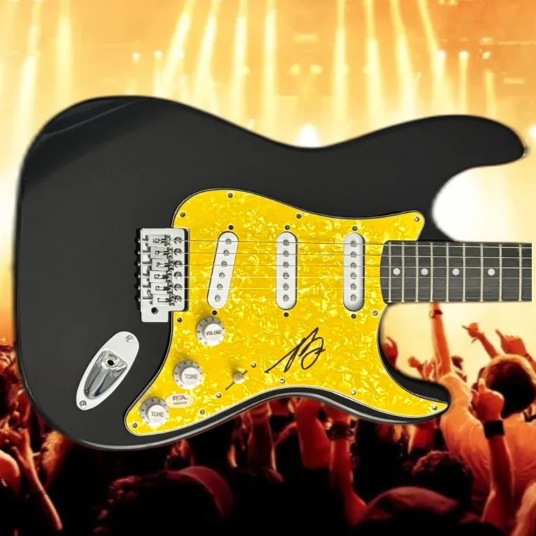 PSA Blink-182 Band Bassist MARK HOPPUS Signed Electric Guitar COA