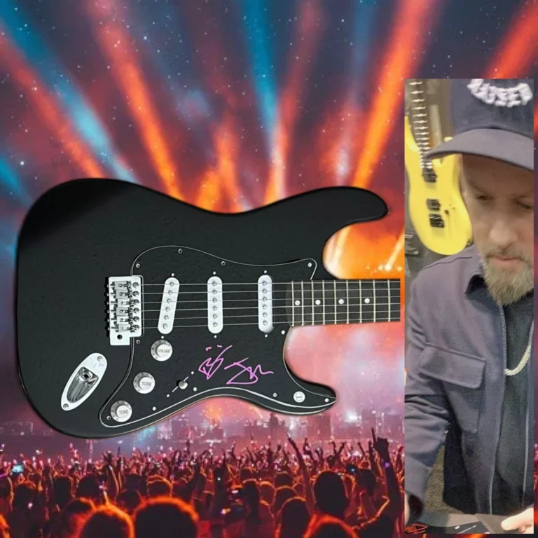 GFA Joel & Benji Madden Band GOOD CHARLOTTE Signed Electric Guitar PROOF COA