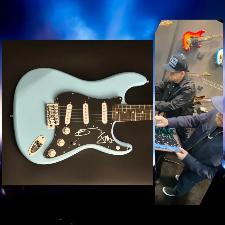 GFA Joel & Benji Madden Band GOOD CHARLOTTE Signed Electric Guitar PROOF COA