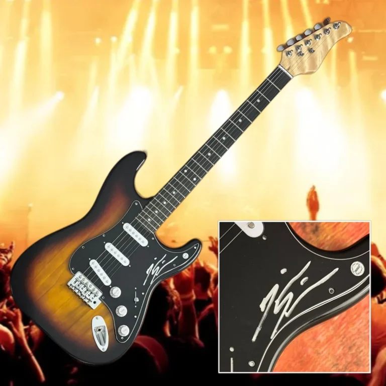 GFA Breaking Benjamin Drummer BRIAN MEDEIROS Signed Electric Guitar COA