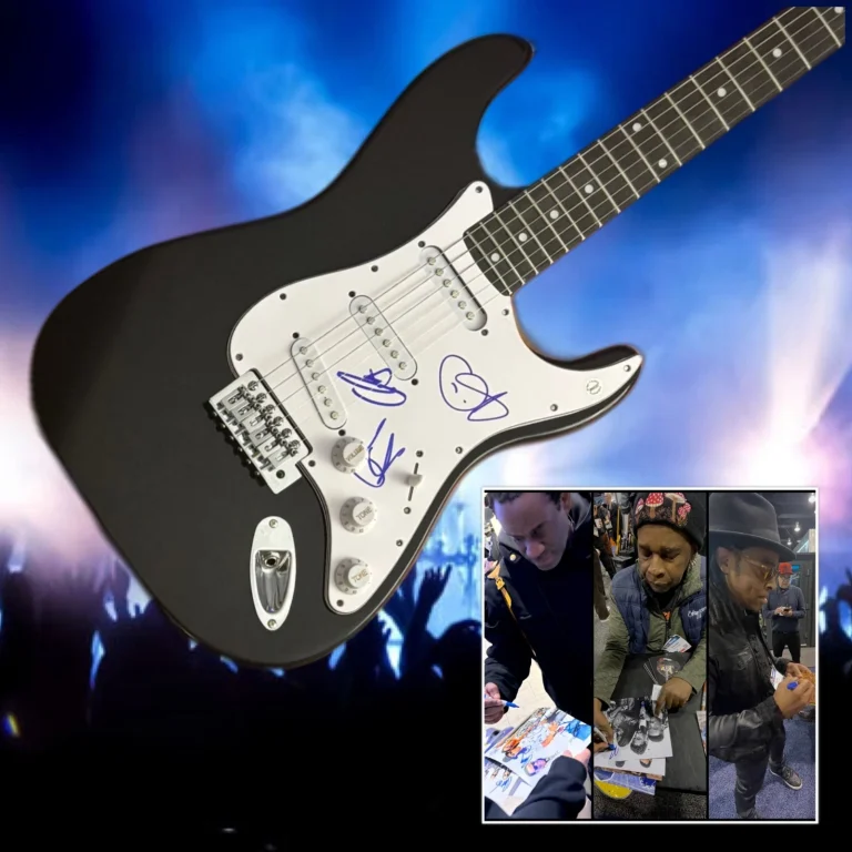 GFA Corey Glover x3 Band LIVING COLOUR Signed Electric Guitar PROOF COA