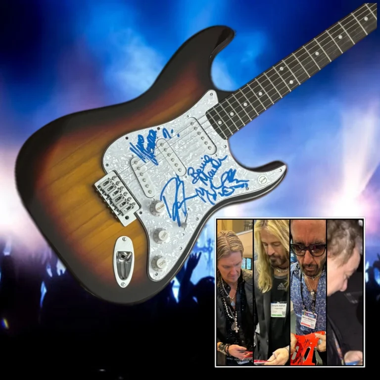 GFA Bernie Marsden x5 Band WHITESNAKE Signed Electric Guitar PROOF COA