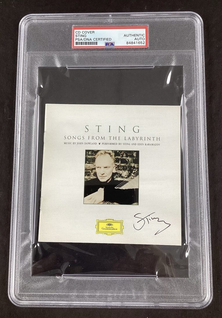 Sting Signed CD Songs From The Labyrinth The Police Autograph Grammy HOF PSA/DNA