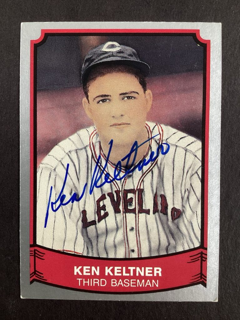 Ken Keltner Signed 1989 Pacific #143 Baseball Card Cleveland Indians Auto TPG