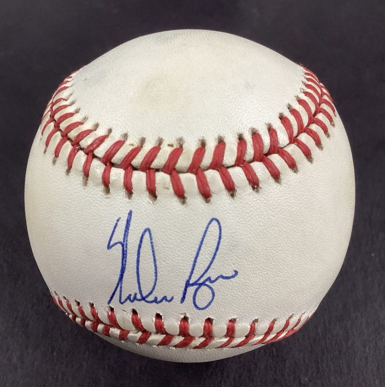 Nolan Ryan Signed Baseball OALB HOF Mets Rangers Angels Astros Autograph JSA #3