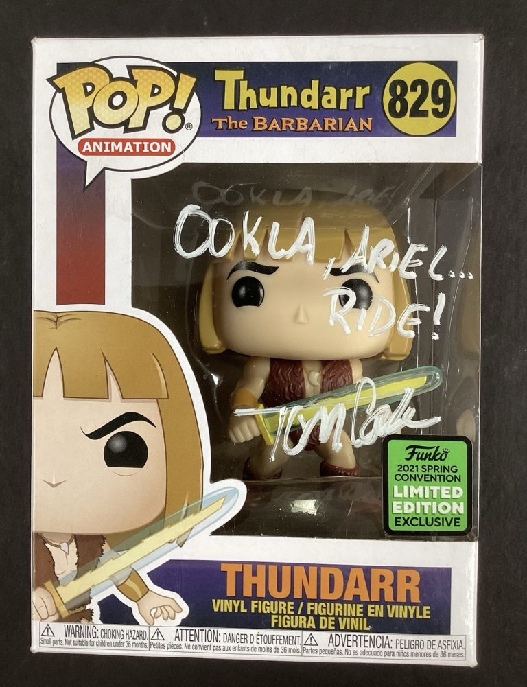 Tom Cook Funko Pop Vinyl Thundarr The Barbarian TV Series Actor #829 JSA