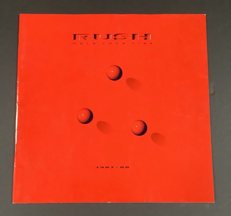 RUSH 1987 Hold Your Fire Tour Book Program Vintage Concert Neil Peart Geddy Lee