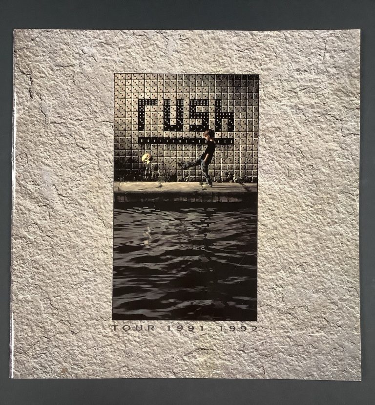 RUSH 1991 Roll The Bones Tour Book Program Vintage Concert Neil Peart Geddy Lee