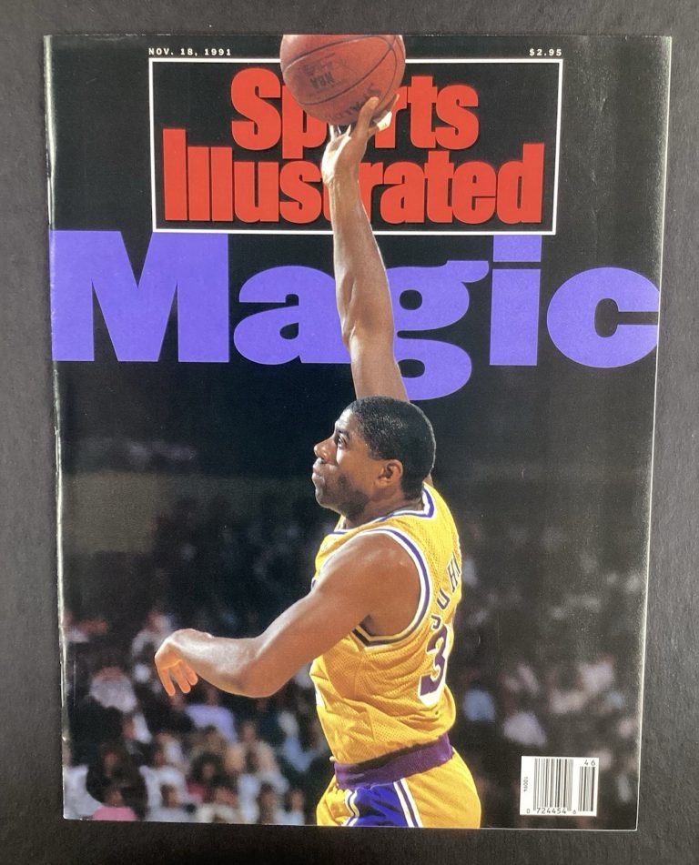 Earvin Magic Johnson Sports Illustrated 11/18/91 No Label Newsstand LA Lakers