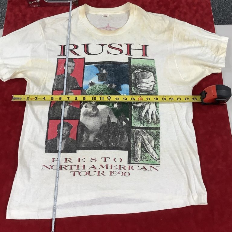 Vintage Rush 1990 Presto White TShirt XL Tour Concert Rock Original Authentic #1