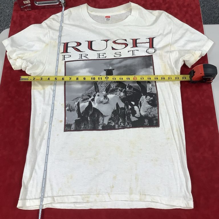 Vintage Rush 1990 Presto White TShirt XL Tour Concert Rock Original Authentic #2