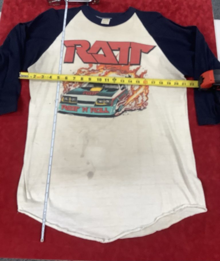 Vintage Ratt 1986 World Tour Raglan T-Shirt XL Tour Concert Rock Original