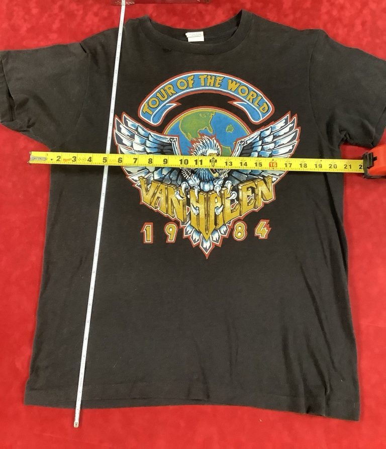 Vintage Van Halen 1984 Tour Of The World T-Shirt L Tour Concert Rock Original