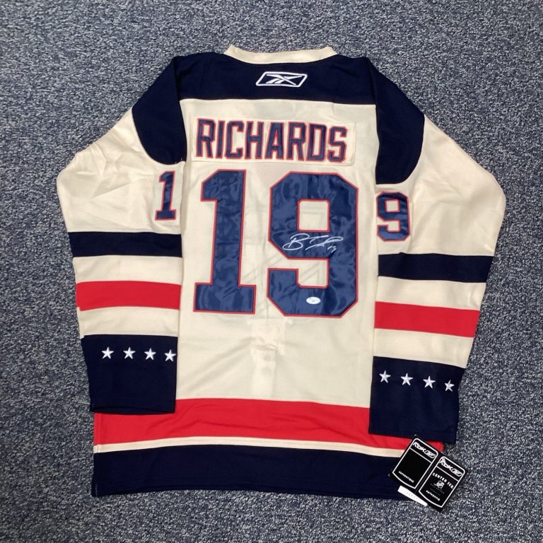 Brad Richards Signed 2012 Winter Classic Jersey #19 Rangers Hockey Autograph JSA