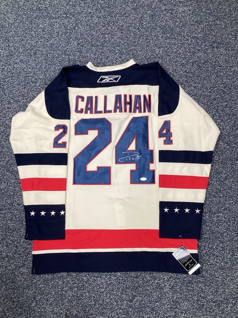 Ryan Callahan Signed 2012 Winter Classic Jersey #24 Rangers Hockey Autograph JSA
