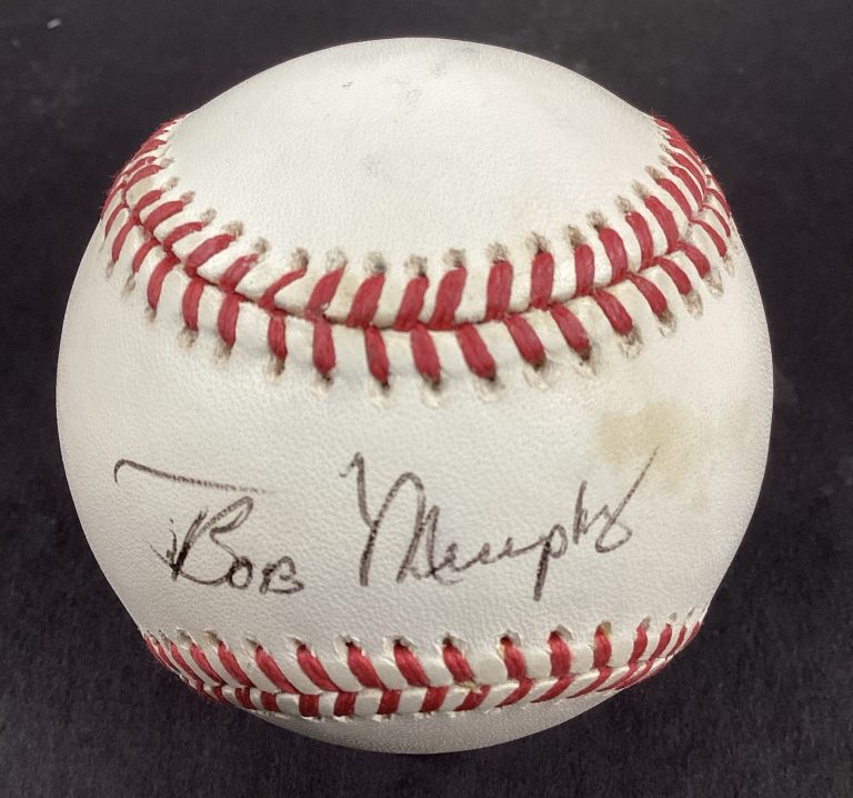 Bob Murphy Signed Baseball ONLB HOF NY Mets Broadcaster Autograph JSA
