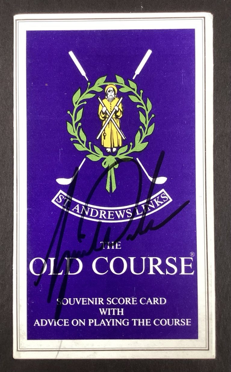 Tiger Woods Signed St. Andrew’s Scorecard Golf U.S. Open PGA HOF Autograph JSA