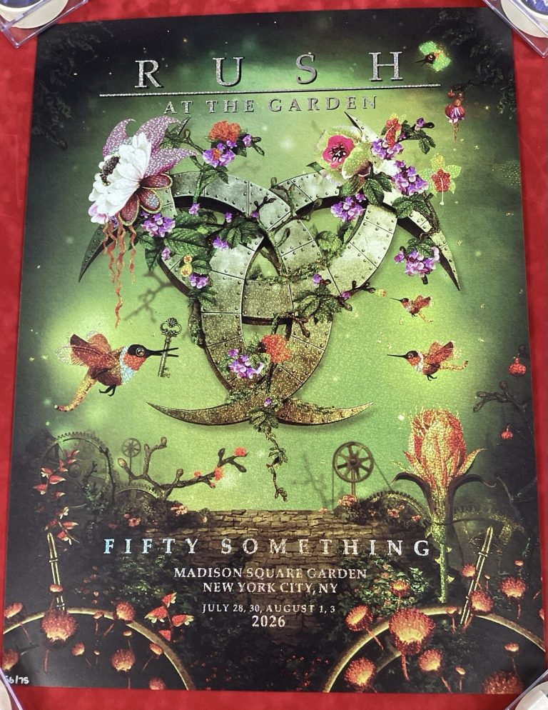 Rush Poster Foil MSG 2026 Madison Square Garden New York 56/75 Fifty Something