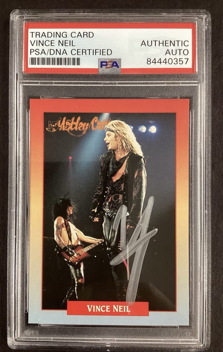Vince Neil Signed Card #28 1991 Brockum Autograph Motley Crue Tommy Lee PSA/DNA