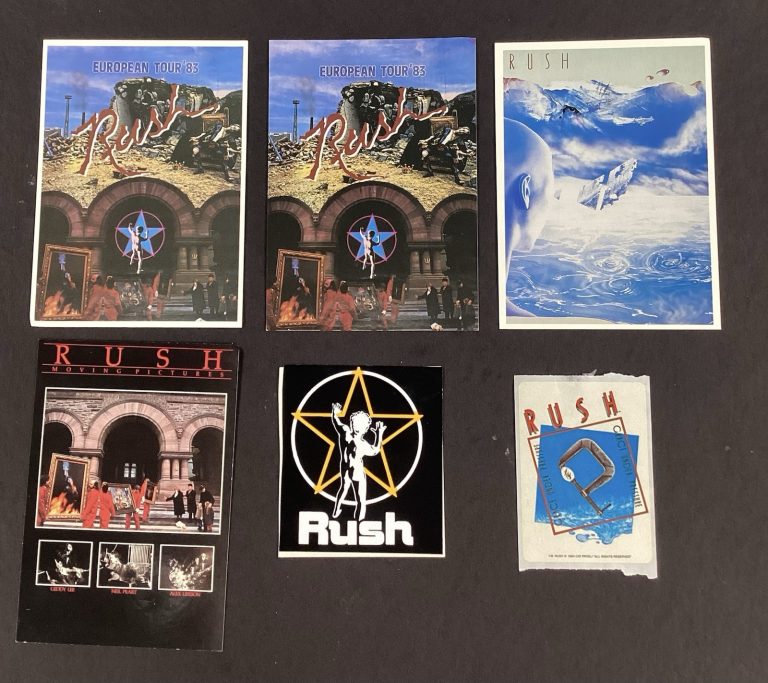 Rush Band Vintage Lot Band Music Ephemera Geddy Lee Neil Peart Alex Lifeson