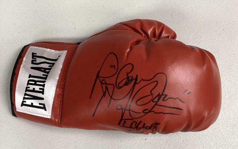 Ray Mancini Signed Boxing Glove Red Everlast Boom Boom+ Inscr HOF Autograph TPG