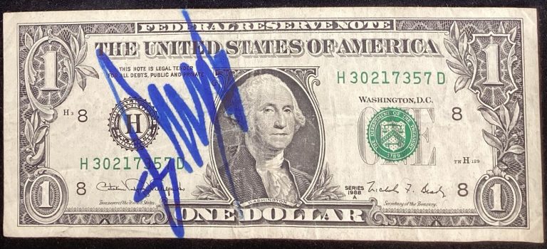 Donald Trump Signed $1 Bill Currency President 46 USA POTUS Autograph JSA LOA