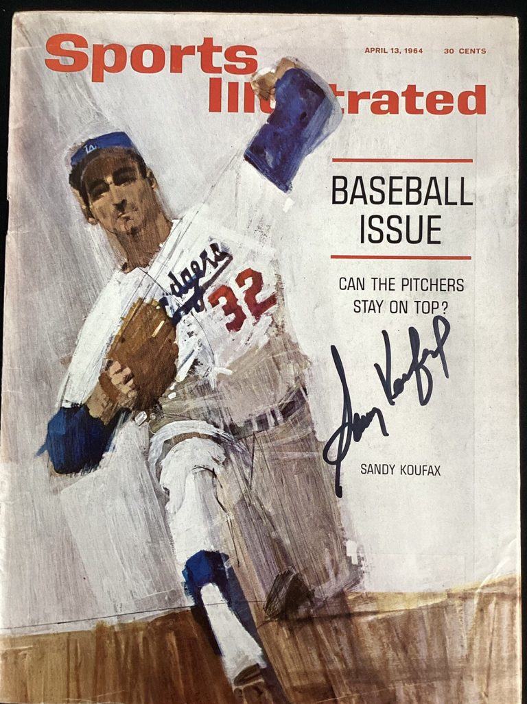 Sandy Koufax Signed Sports Illustrated 4/13/64 No Label Dodgers Autograph JSA