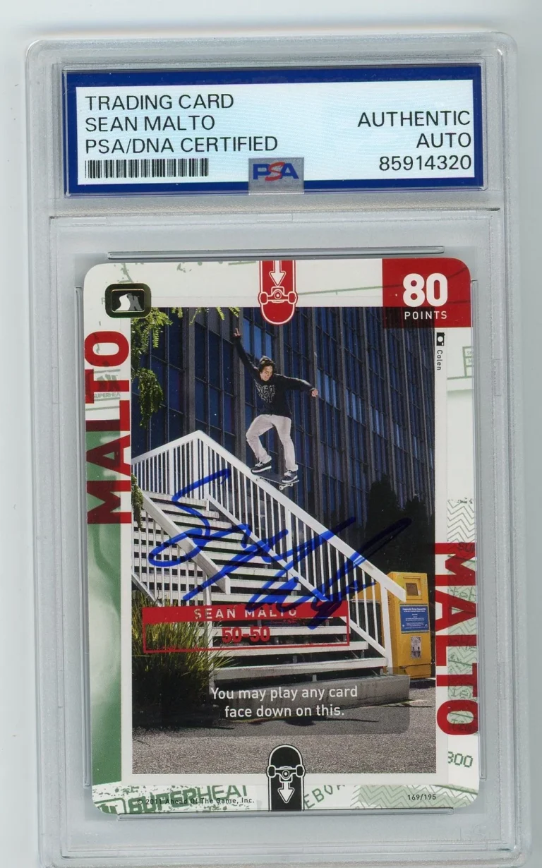 Signed Skateboard Card Auto Superheat 2011 Sean Malto PSA/DNA