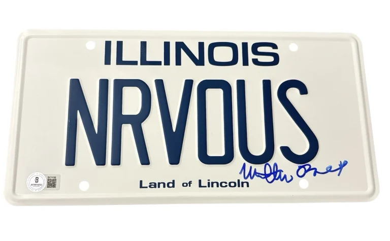Matthew Broderick Signed License Plate Ferris Bueller's Day Off Beckett BAS