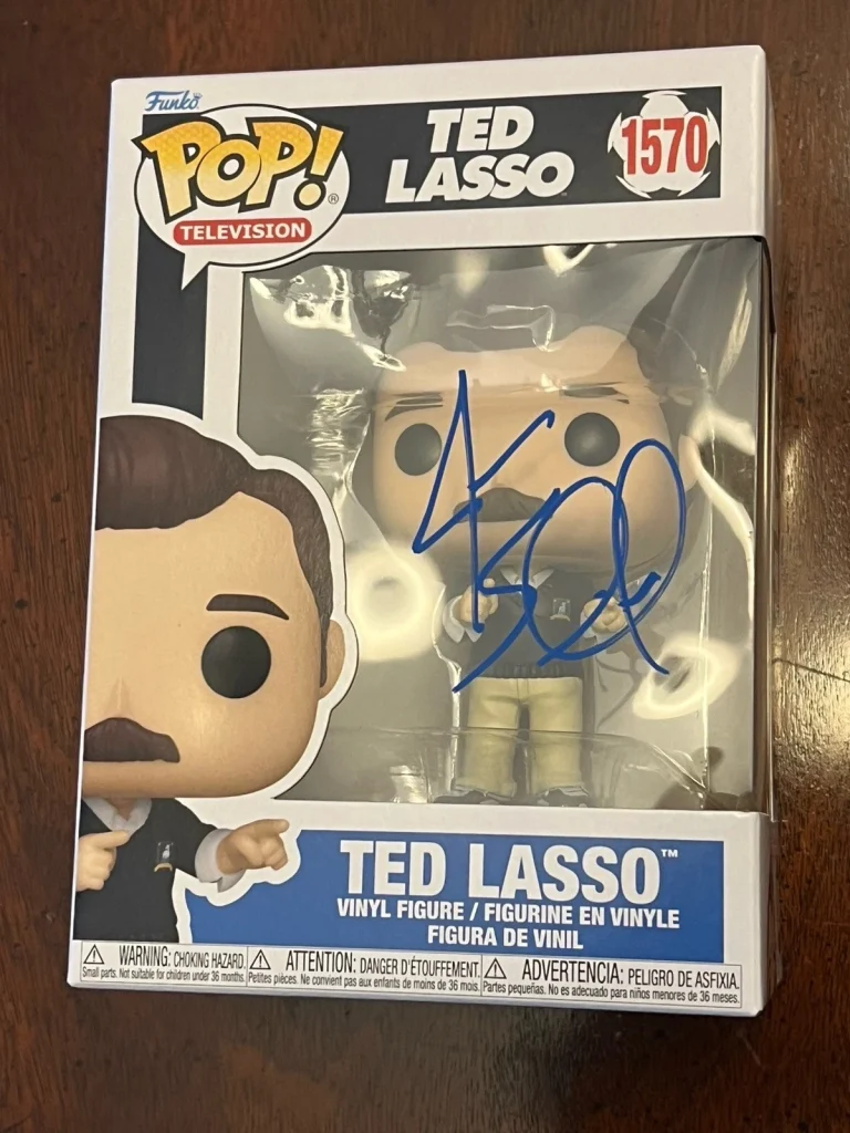 JASON SUDEIKIS TED LASSO 1570 SIGNED FUNKO POP AUTO TV SHOW SOCCER JSA COA