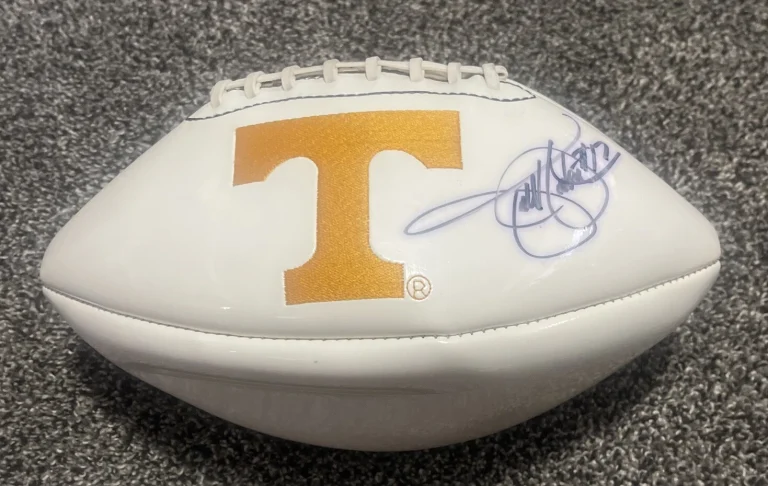 TODD HELTON TENNESSEE VOLUNTEERS  JSA/COA J19004 SIGNED FOOTBALL HOF